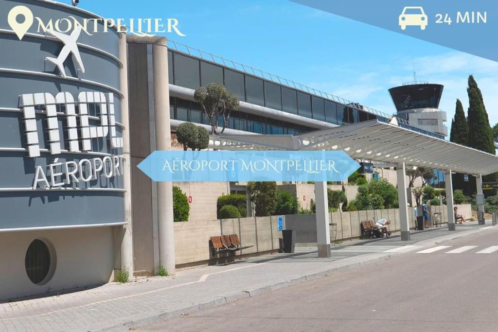 028- Chu Hopital, Appart 2Chambres, Parking, Tram Montpellier Extérieur photo